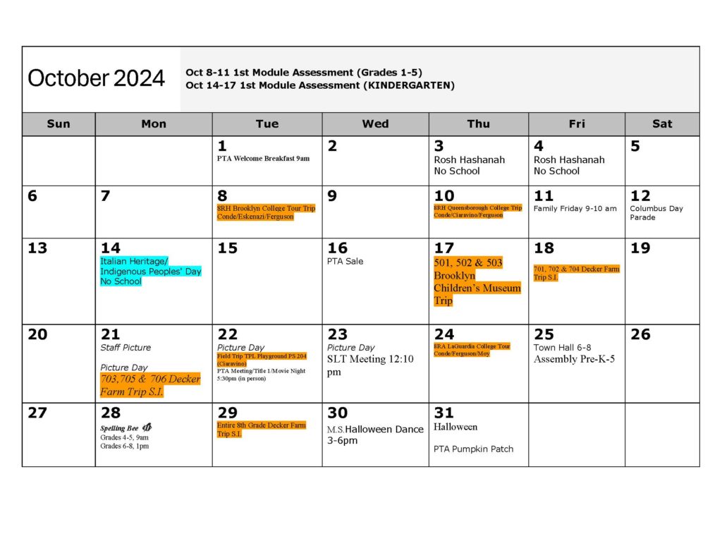 October 2024 calendar