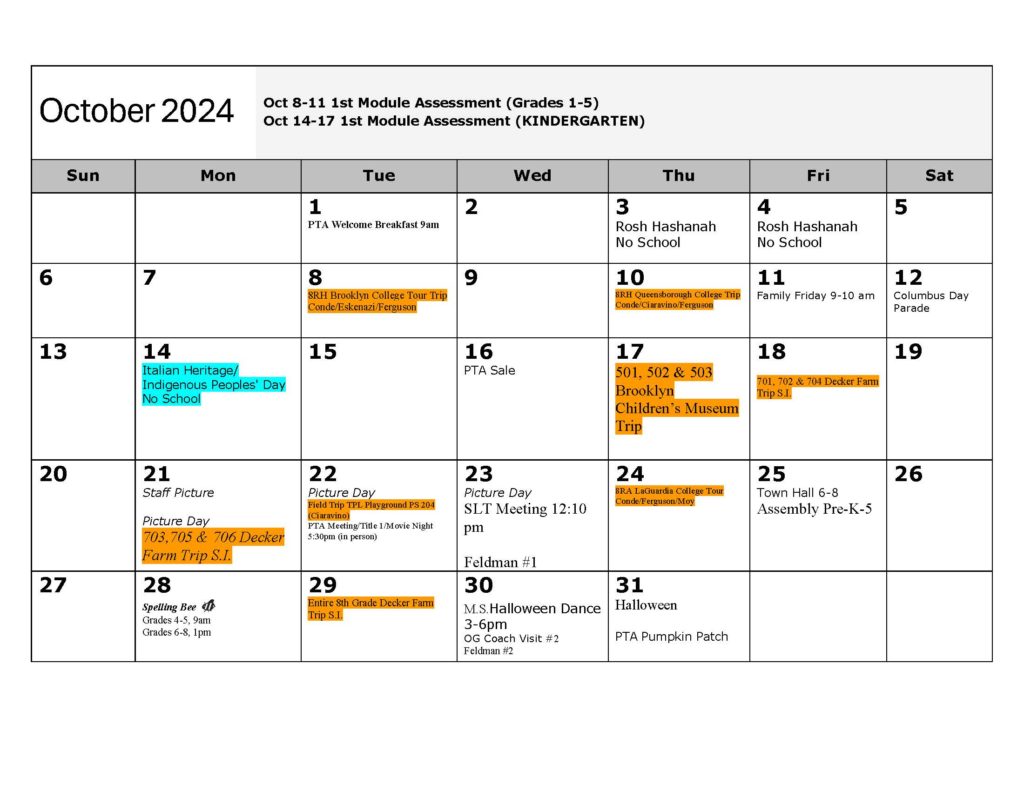 October 2024 calendar