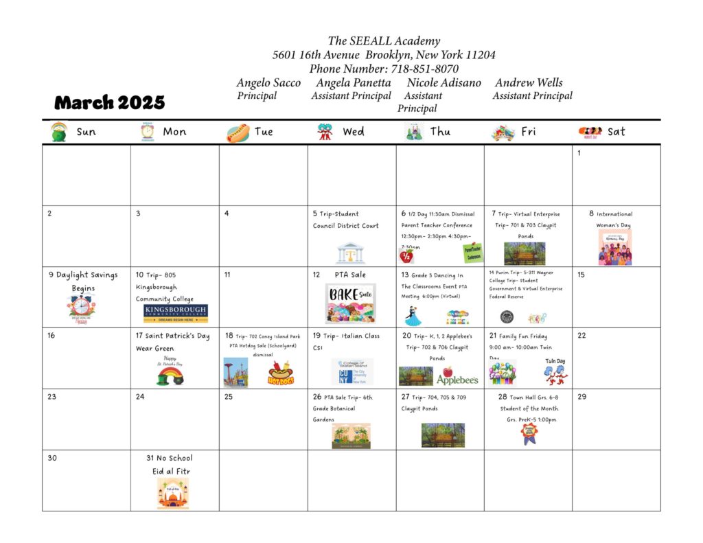 March2025 calendar (4) Page 1